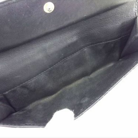 Gucci Wallet Purse Guccissima Black leather Woman unisex Authentic Used T8433 - Picture 2 of 7